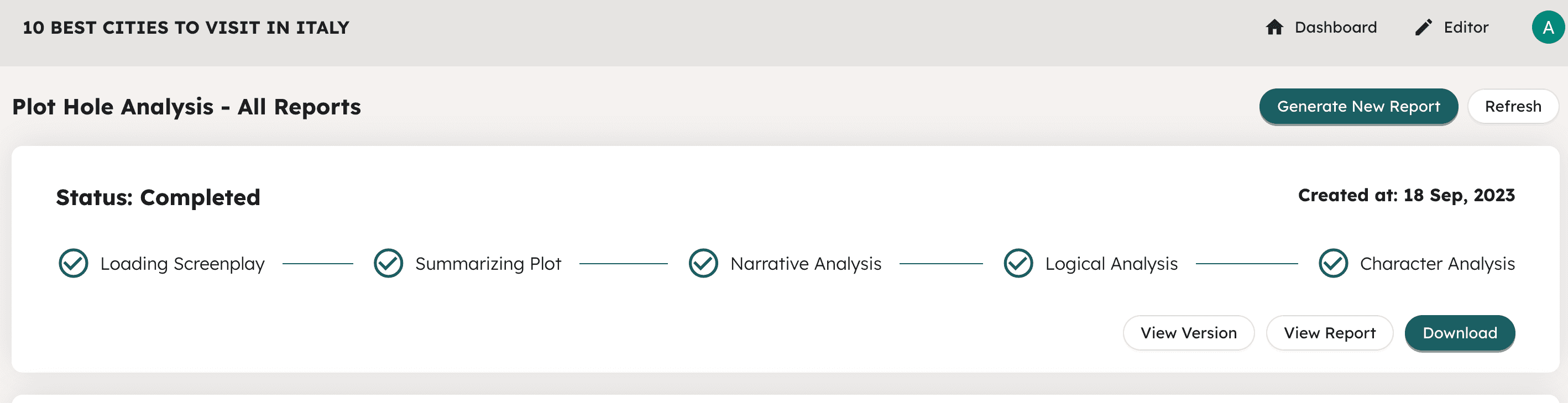 NolanAI Pro Plan's New Feature: Plot Hole Reports for Enhanced Storytelling
