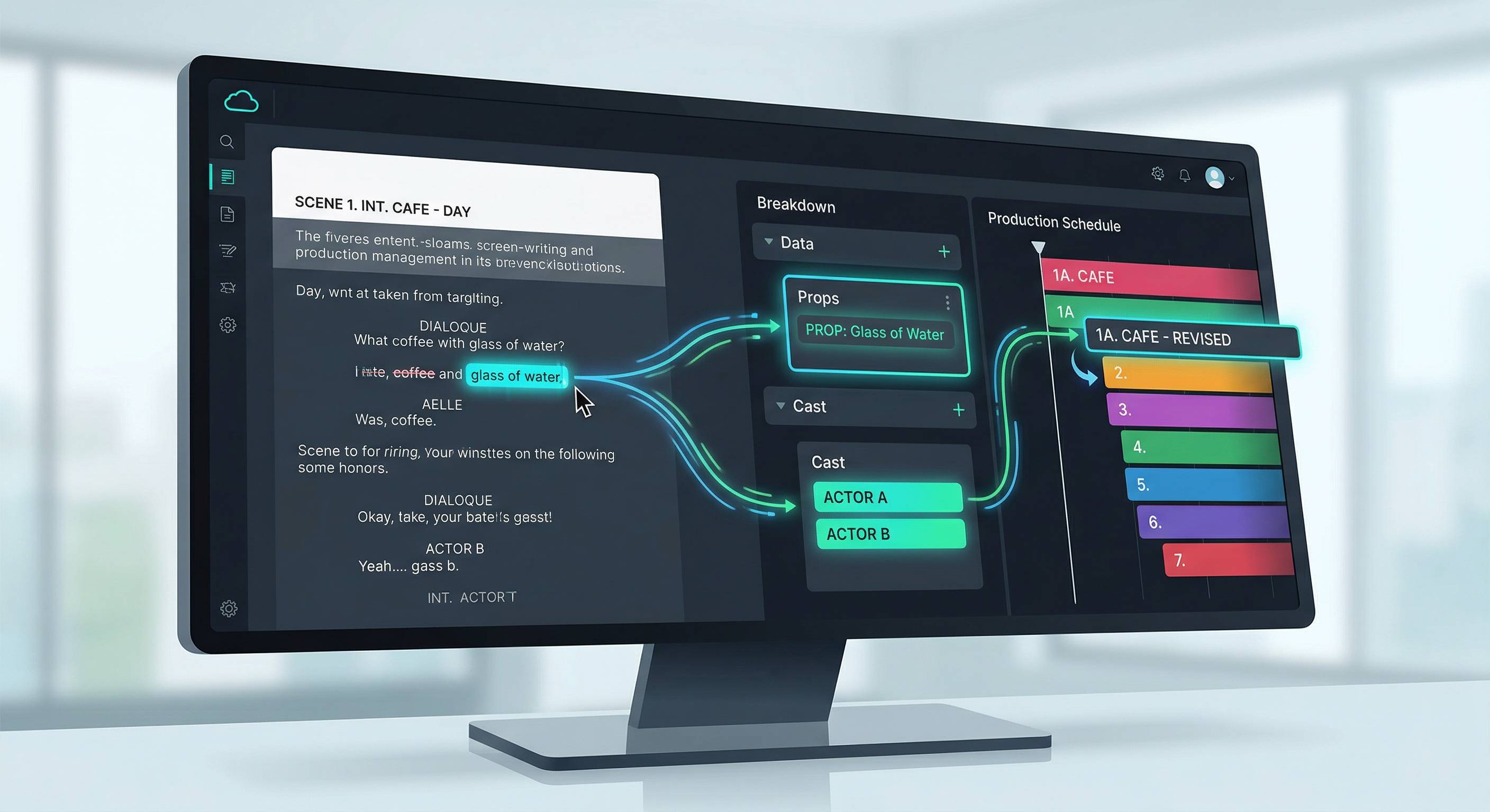 Is There a Platform Where Script Changes Automatically Update Breakdowns and Schedules?