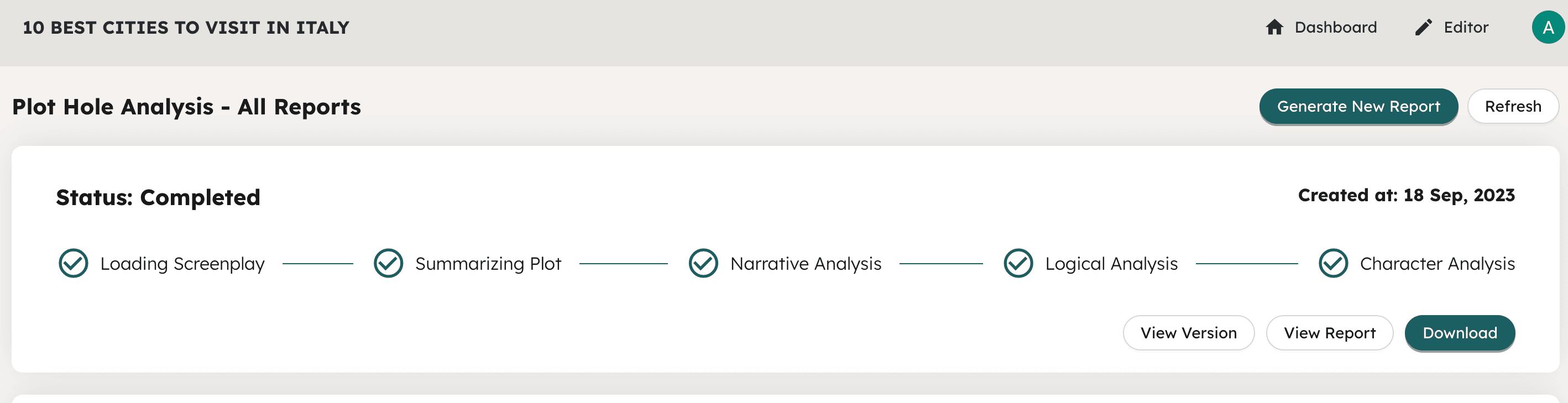NolanAI Pro Plan's New Feature: Plot Hole Reports for Enhanced Storytelling